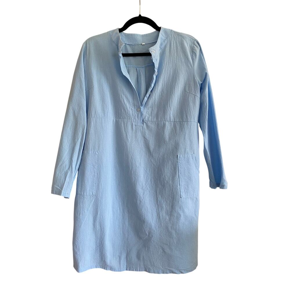 Light Blue Pull Over Tunic Size XXL